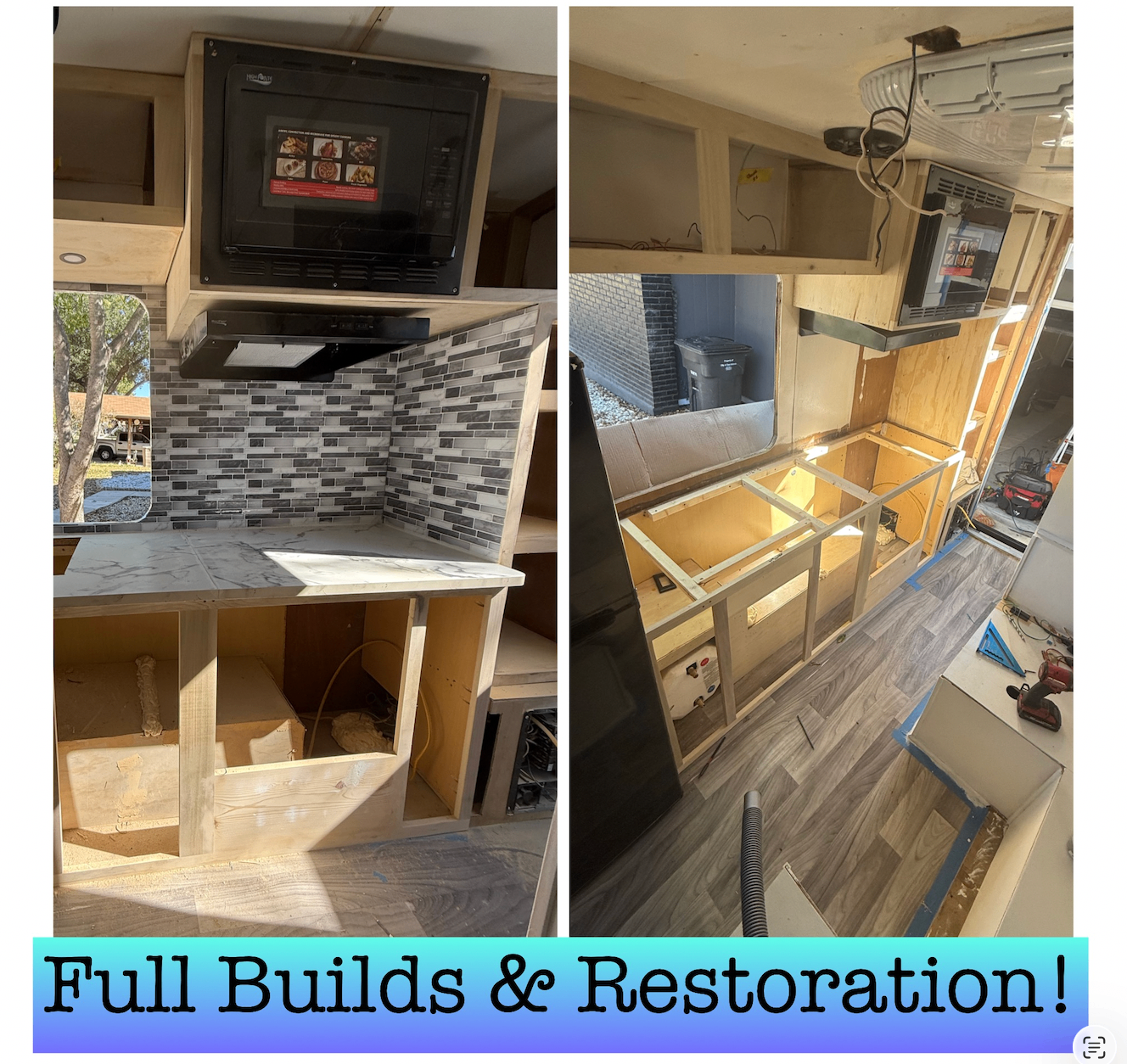 Full interior RV build and restoration